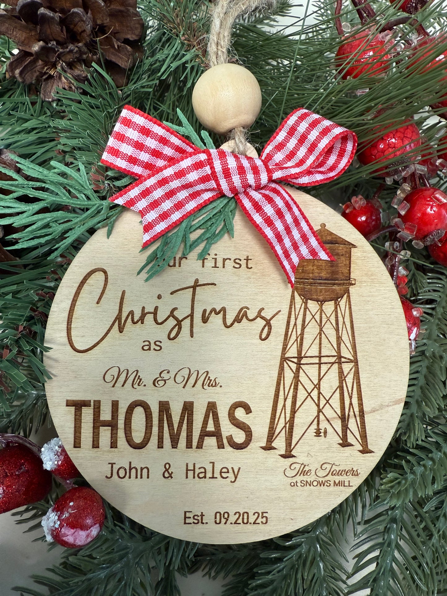 The Towers at Snows Mill - Our First Christmas Ornament