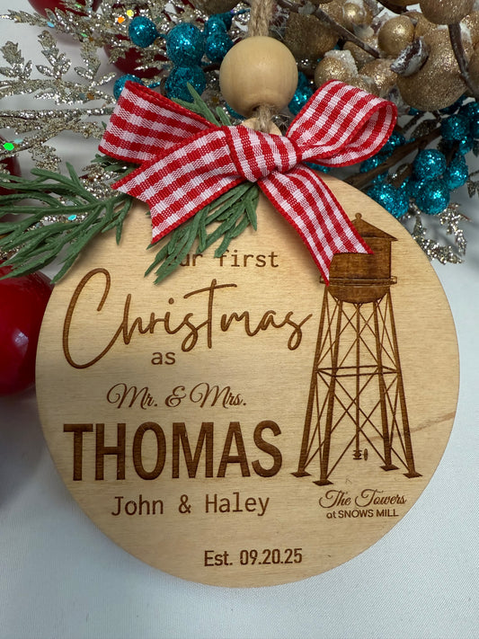 The Towers at Snows Mill - Our First Christmas Ornament