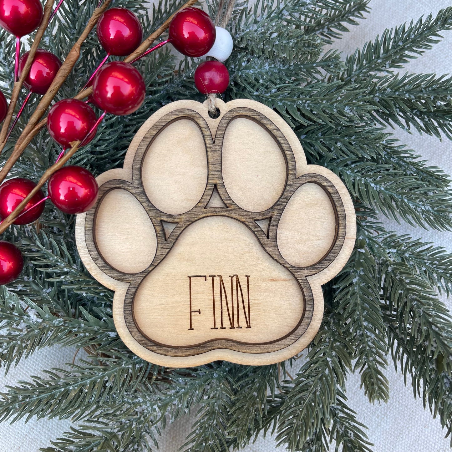 Paw Print Ornament