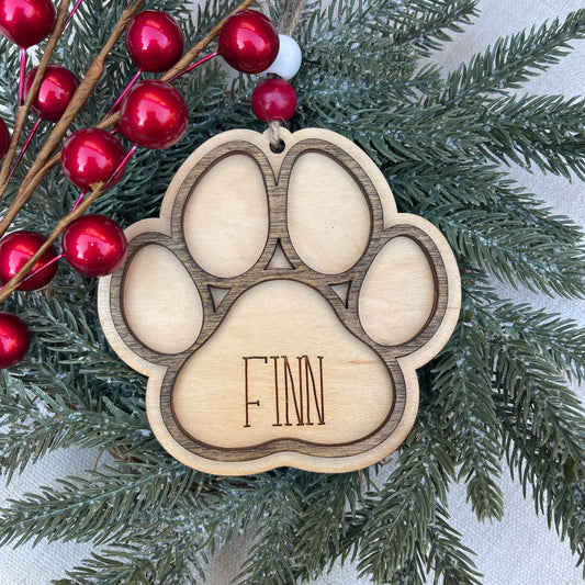 Paw Print Ornament